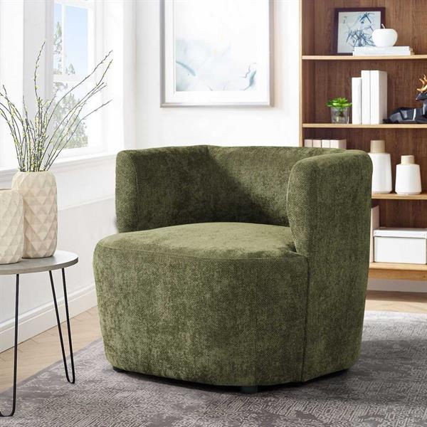 Poltroncina da interni in tessuto 75x72x68 cm verde - Seattle