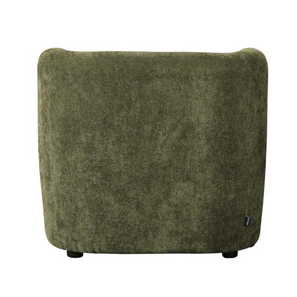 Poltroncina da interni in tessuto 75x72x68 cm verde - Seattle
