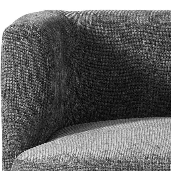 Poltrona elegante in tessuto grigio scuro 75x70x68 cm - Seattle
