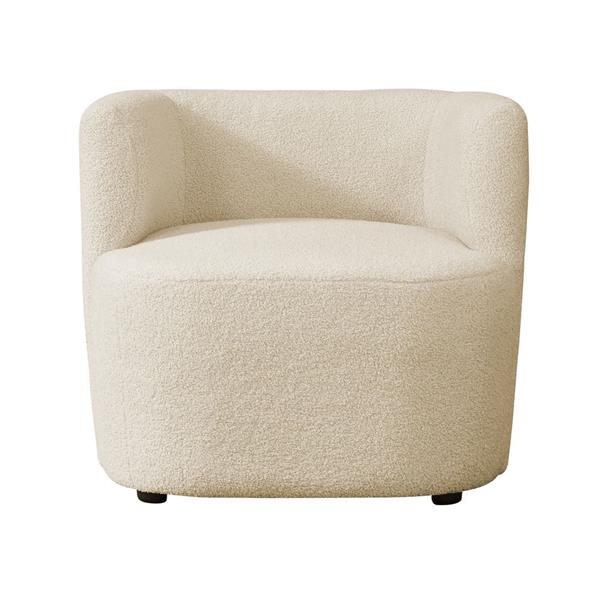 Poltrona teddy beige da interni 75x70x68 cm - Seattle