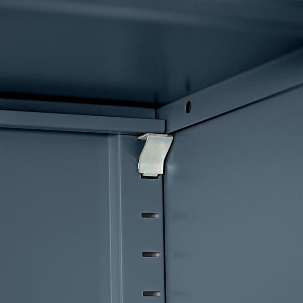 Armadio metallo semiaperto con serratura 85x45x190 cm ceruleo - Yumi