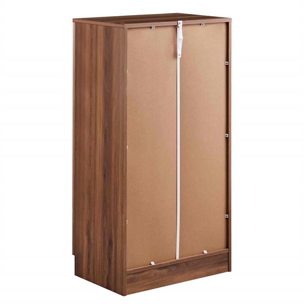 Scarpiera in legno color noce 108x55x36 cm con 7 ripiani - Giulia