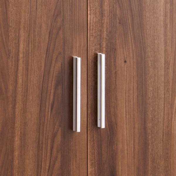 Scarpiera in legno color noce 108x55x36 cm con 7 ripiani - Giulia