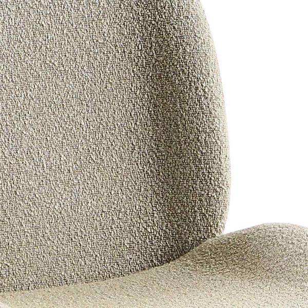 Set da 2 sedie in tessuto bouclè beige con struttura oro rosa - Shell