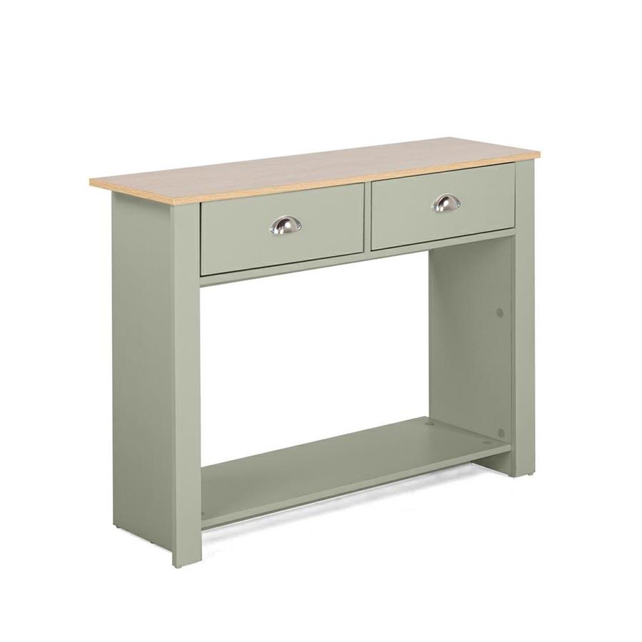 Consolle salvia con due cassetti 100x30x75 - Ginevra
