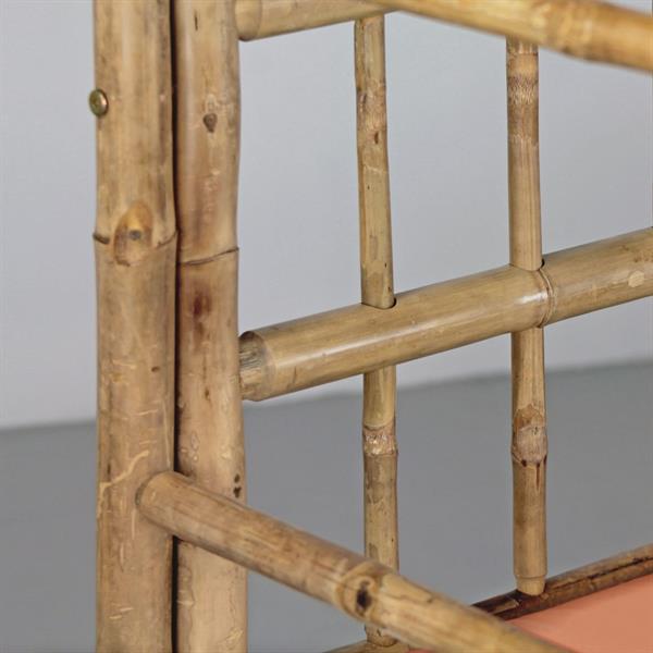 Letto a baldacchino da esterno cuscineria terra inclusa 200x190h in bamboo