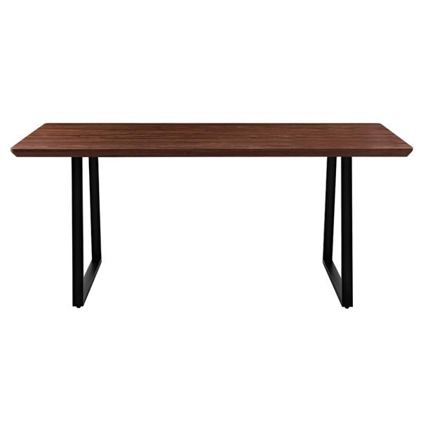 Tavolo da pranzo industrial color noce 180x90x76 cm - Henry