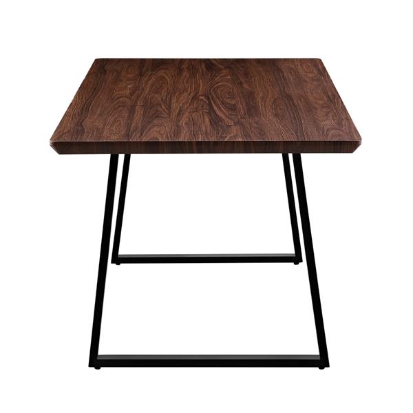 Tavolo da pranzo industrial color noce 180x90x76 cm - Henry