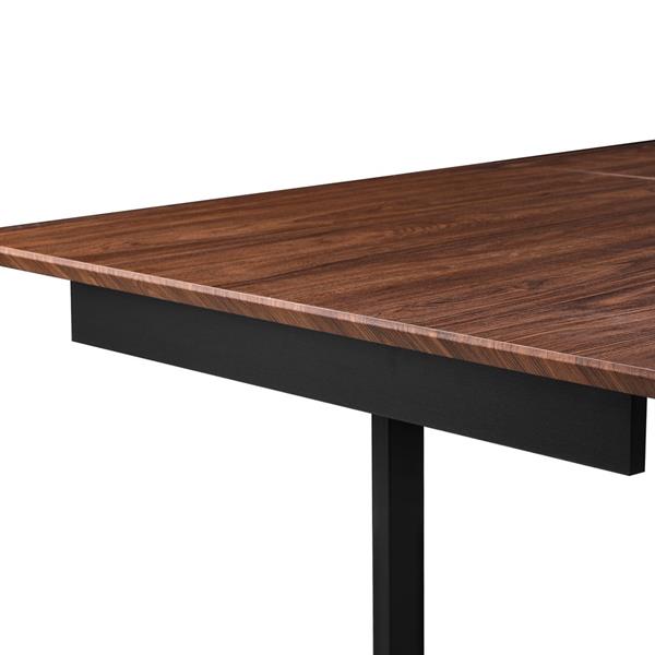 Tavolo allungabile da pranzo 160-240x90x76h cm con top in noce - Henry