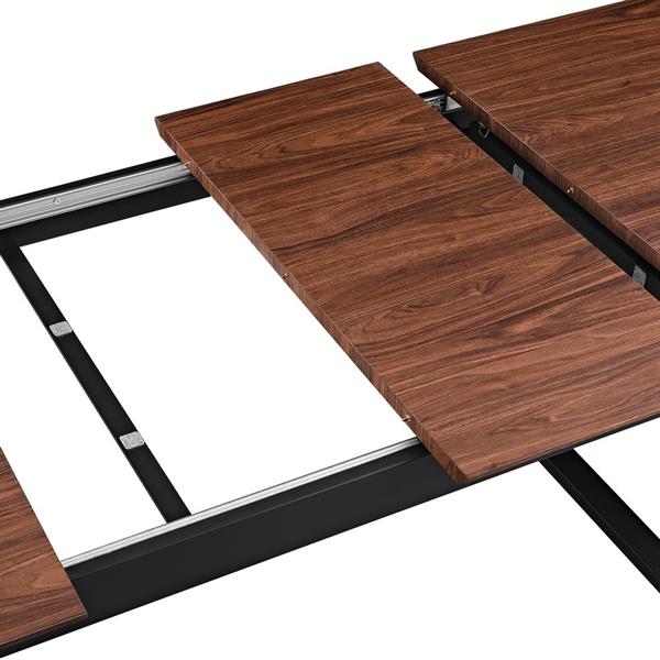 Tavolo allungabile da pranzo 160-240x90x76h cm con top in noce - Henry