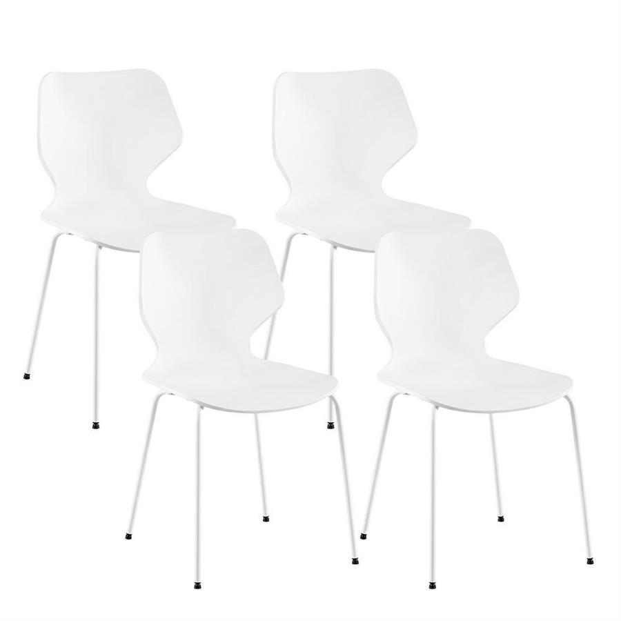 Set da 4 sedie design moderno bianche - Selene