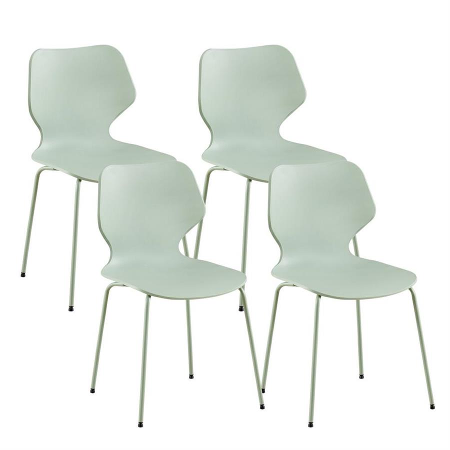 Set da 4 sedie da salotto moderne verdi - Selene