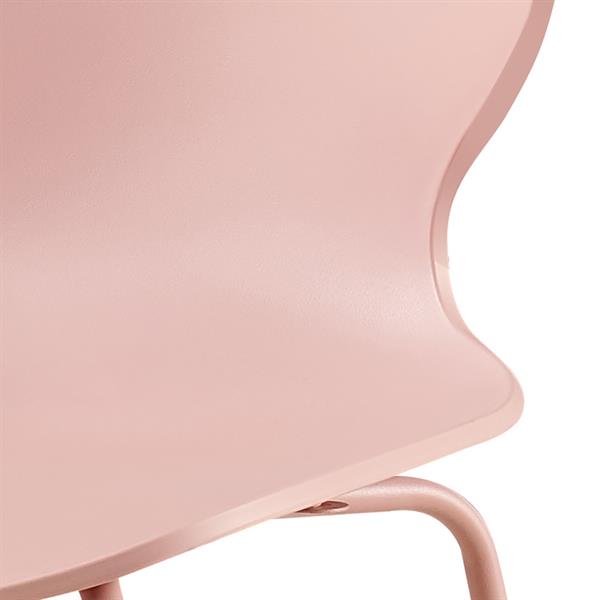 Set 4 sedie design rosa gambe in metallo verniciato - Selene