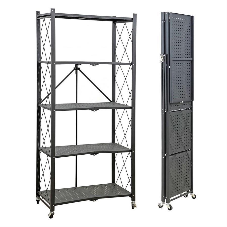 Scaffale metallico richiudibile 5 ripiani
