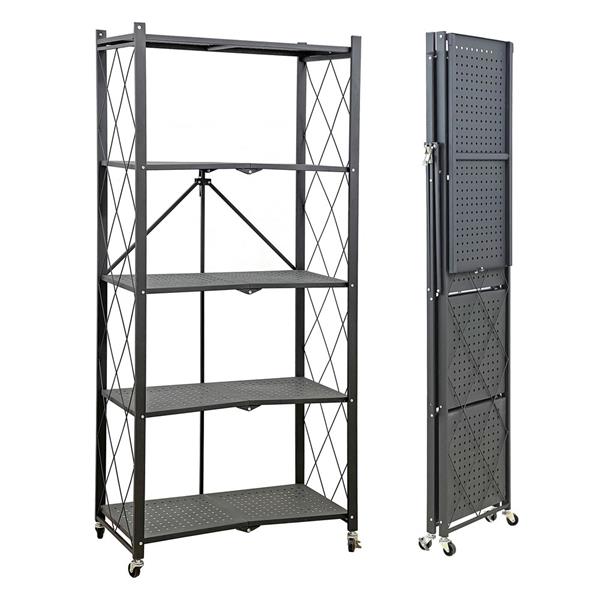 Scaffale metallico richiudibile 5 ripiani