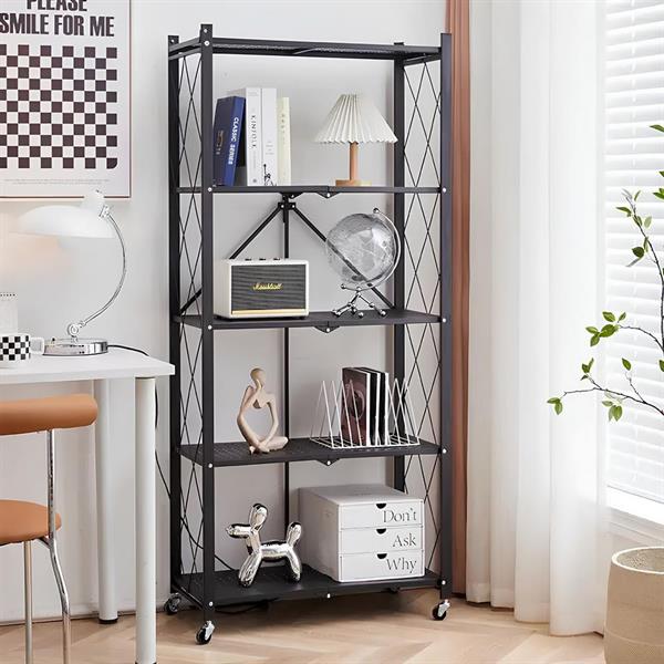 Scaffale metallico richiudibile 5 ripiani