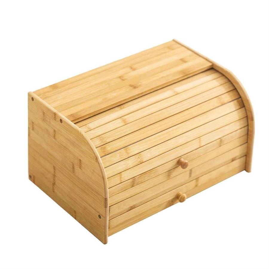 Porta pane con cassetto contenitore 40x27x21,5 cm in bambù