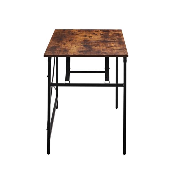 Scrivania industrial pieghevole 120x60x75 cm con top in legno - Tyler