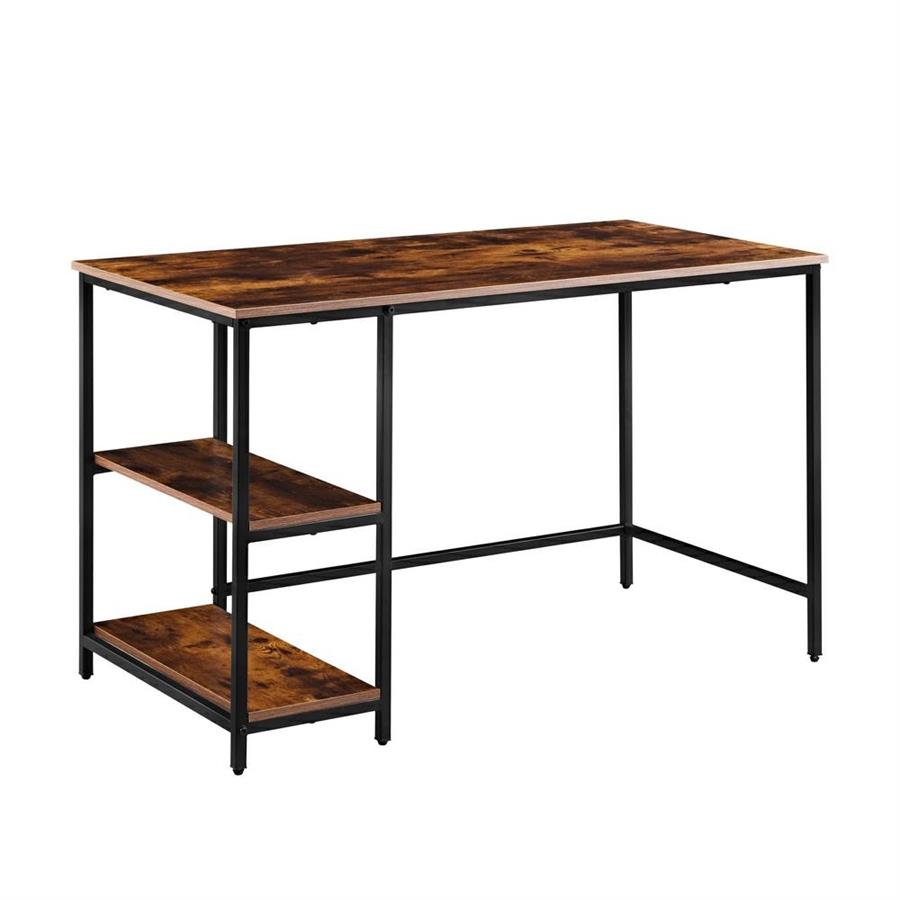 Scrivania moderna industrial con 2 ripiani 120x60x75 cm - Tyler