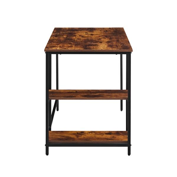 Scrivania moderna industrial con 2 ripiani 120x60x75 cm - Tyler