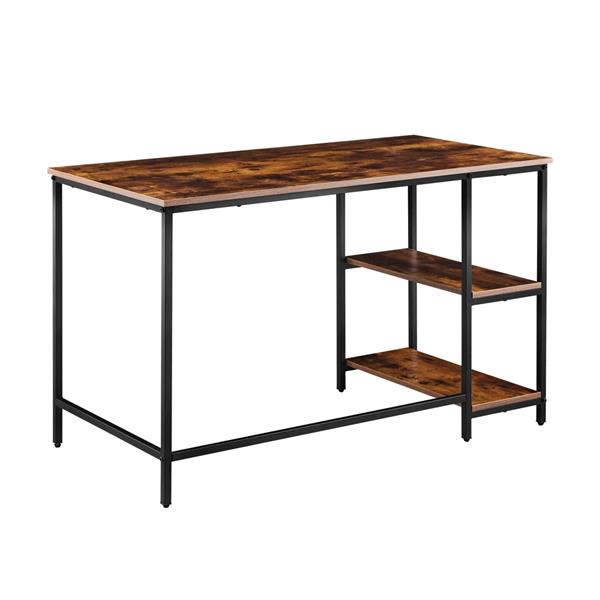 Scrivania moderna industrial con 2 ripiani 120x60x75 cm - Tyler