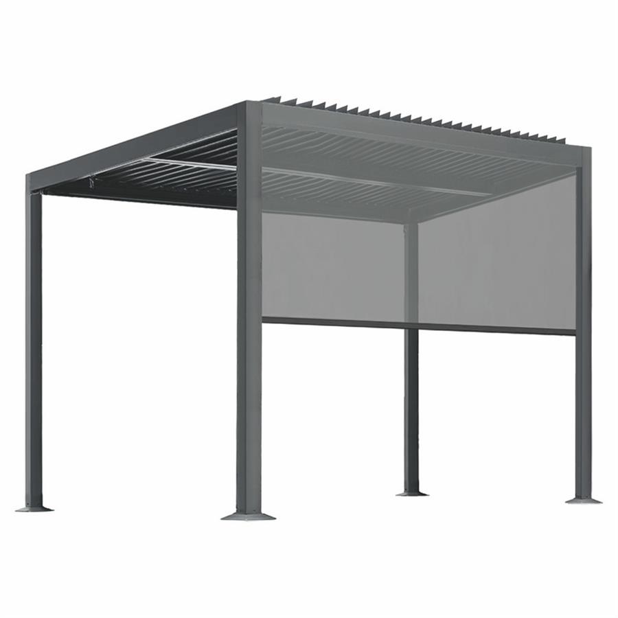 Tenda antracite Eden 3m per pergola con telecomando incluso