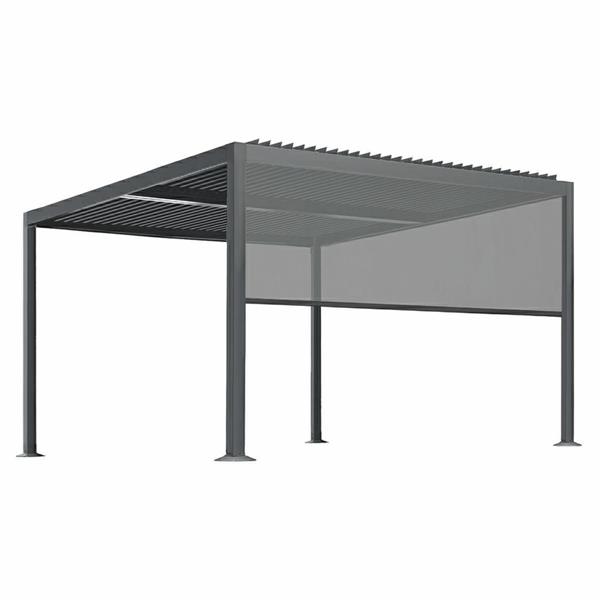 Tenda antracite Eden 4m per pergola con telecomando incluso