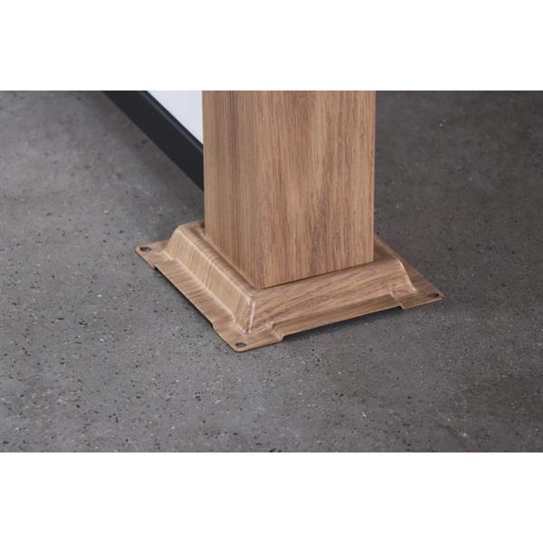 Pergola bioclimatica da esterno 3x4 m in alluminio effetto legno e tetto regolabile - Alma