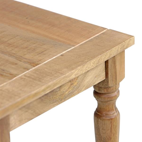 Tavolino quadrato in legno di mango naturale 40x40x40 cm - Salento