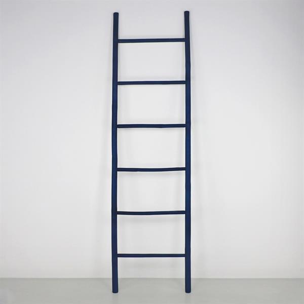 Scala decorativa in legno di bambù blu 50x190 cm