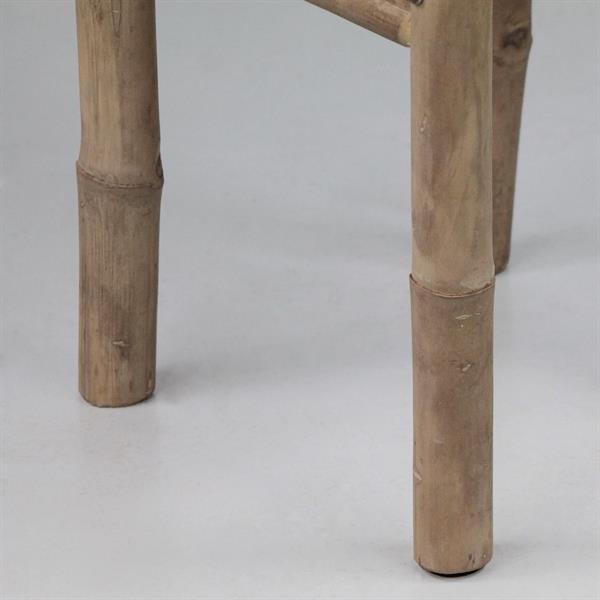 Tavolino da esterno in legno di bamboo 40x40x47 cm