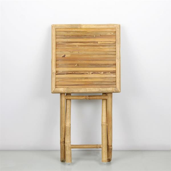 Tavolino pieghevole in legno di bamboo 39x39x32 cm