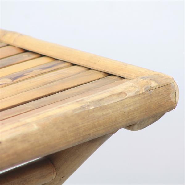 Tavolino pieghevole in legno di bamboo 39x39x32 cm