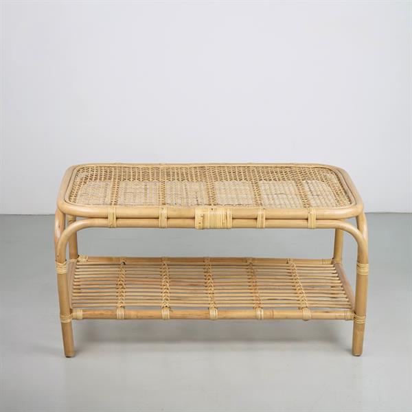 Set da giardino in rattan naturale con divano e 2 poltrone - Giuko