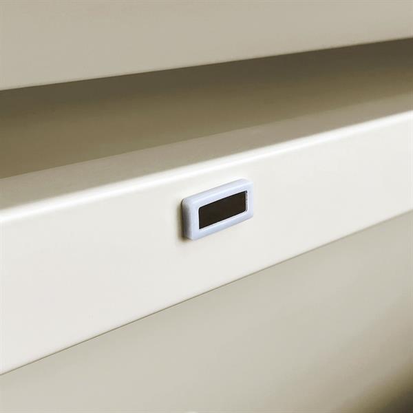 Scarpiera slim 2 ante in metallo avorio - Emy