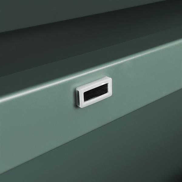 Scarpiera 3 ante salvaspazio in metallo verde - Emy