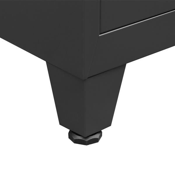 Armadio metallo con 5 ante 38x45x190 colore nero