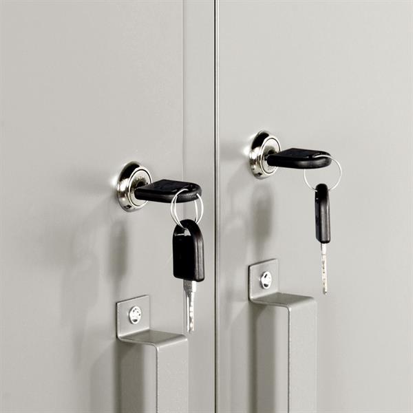 Armadio metallo sporco pulito grigio 85x50x190 cm