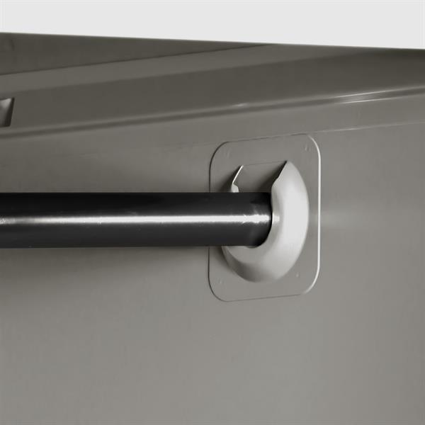 Armadio metallo sporco pulito grigio 85x50x190 cm