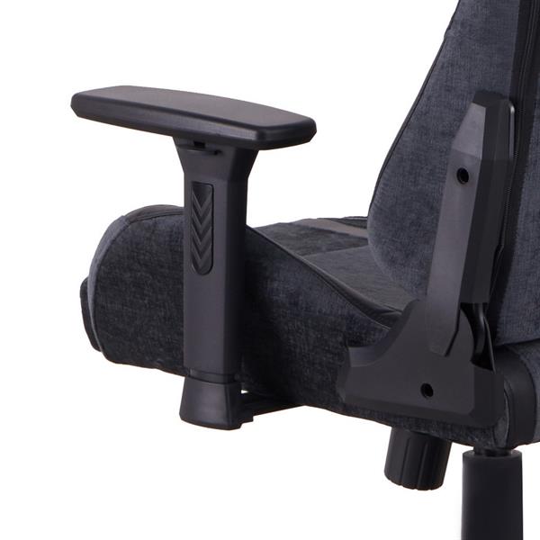 Sedia gaming blu e nera con chienale reclinabile - Flyco
