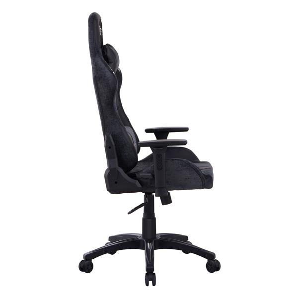Sedia gaming blu e nera con chienale reclinabile - Flyco