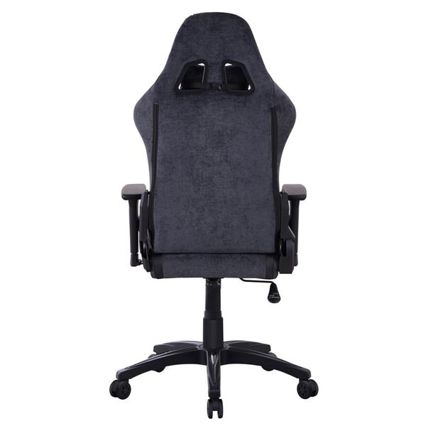 Sedia gaming blu e nera con chienale reclinabile - Flyco