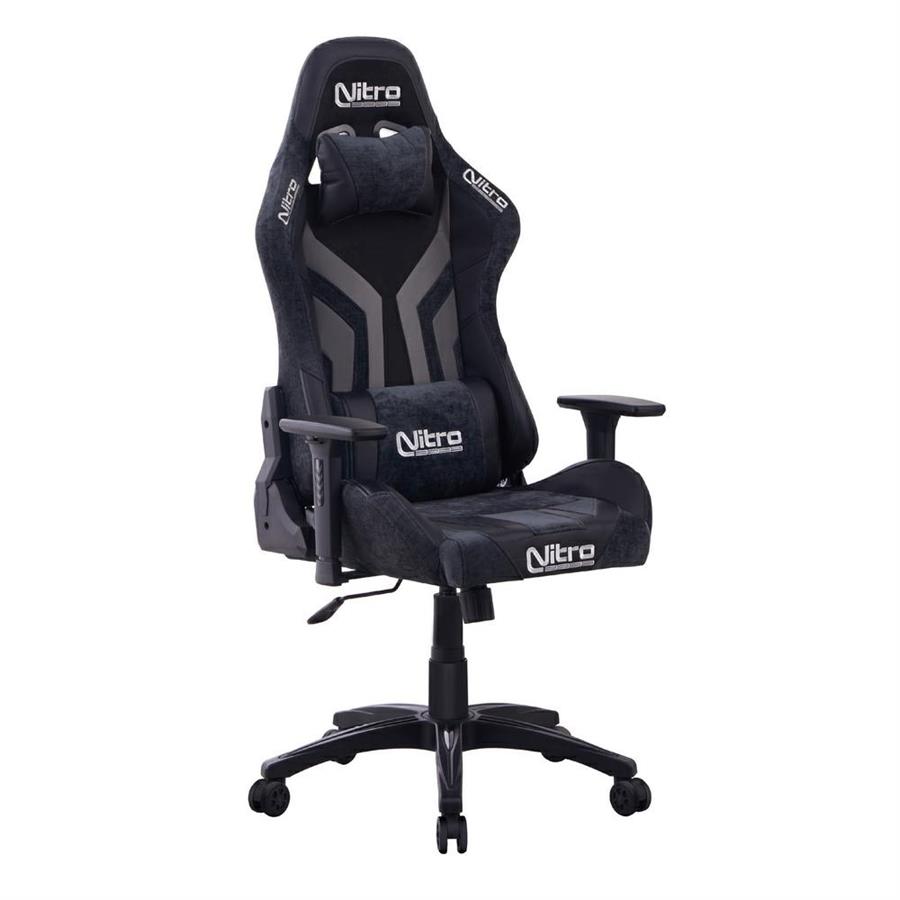 Poltrona gaming reclinabile a 155 gradi grigio e nera - Flyco