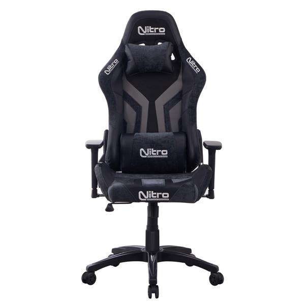 Poltrona gaming reclinabile a 155 gradi grigio e nera - Flyco
