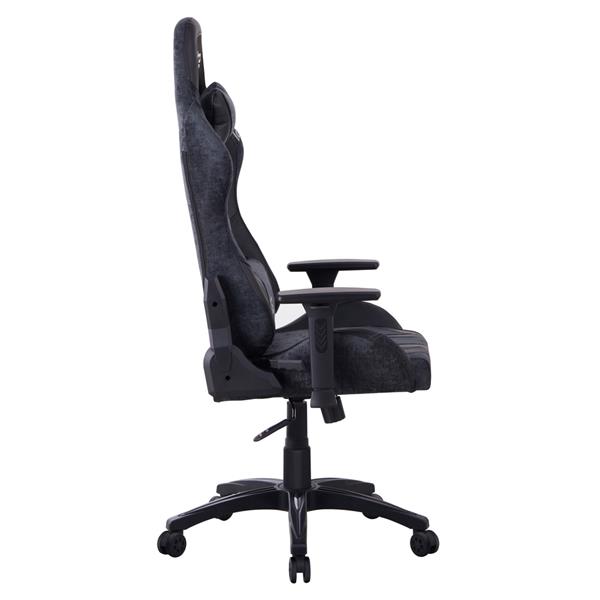 Poltrona gaming reclinabile a 155 gradi grigio e nera - Flyco