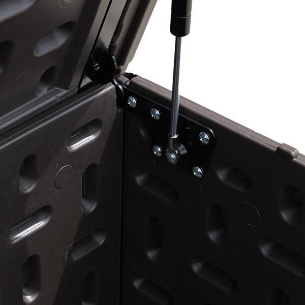 Baule da giardino 113x58x58 cm in resina HDPE marrone - Andy