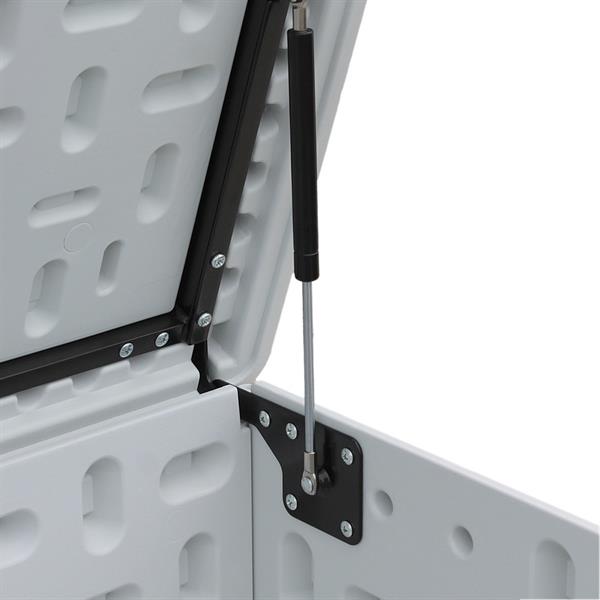 Baule da giardino 113x58x58 cm in resina HDPE bianco - Andy