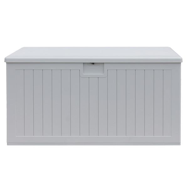 Baule da giardino 140x69x72 cm in resina HDPE bianco - Andy