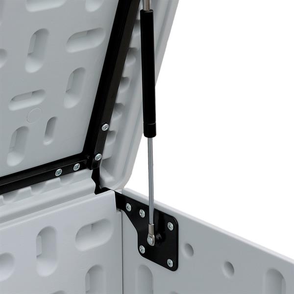 Baule da giardino 140x69x72 cm in resina HDPE bianco - Andy