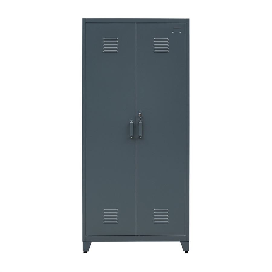 Armadietto Da Parete Per Bagno ChooChoo Blu Navy Con 2 Ante E Ripiani Regolabili. 61x53x21,8 Cm. Mobile Porta Medicinali Salvaspazio In MDF Di Qualità.